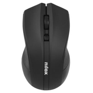 Mouse Wireless Nilox Tech 1600 DPI Ergonomico Nero