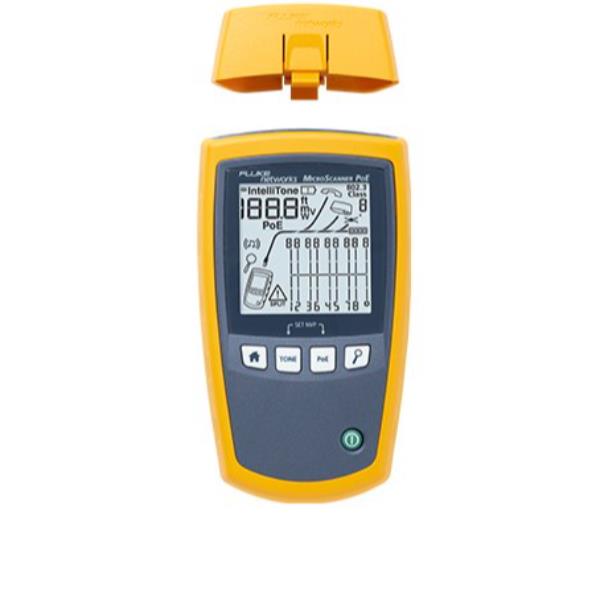 Strumento Verifica Rame Fluke Networks MS-POE MicroScanner PoE con Adattatore Wiremap