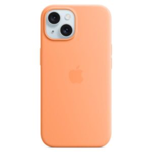 Cover Apple MagSafe Silicone per iPhone 15 Arancione