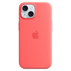 Cover iPhone 15 Plus Apple MagSafe Silicone Guava Arancione