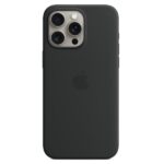 Cover iPhone 15 Pro Max Apple MagSafe Silicone Nero