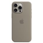 Cover iPhone Apple MagSafe Silicone per iPhone 15 Pro Max Grigio Creta