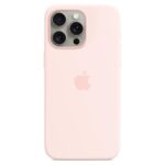 Cover Apple MagSafe Silicone per iPhone 15 Pro Max Rosa Confetto