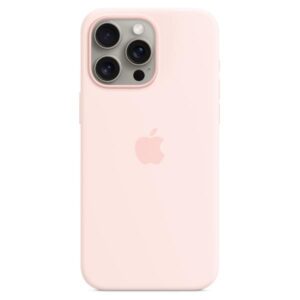 Cover Apple MagSafe Silicone per iPhone 15 Pro Max Rosa Confetto