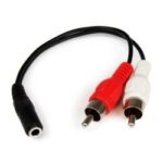 Cavo Audio Startech Jack 3.5mm Femmina a 2 RCA Maschio 15cm