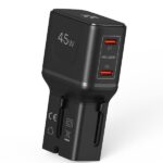 Caricabatterie Celly Multiplug Slim 45W 2 Porte USB-C Viaggio