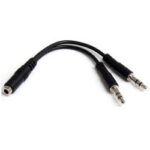 Adattatore Audio Startech Jack 3.5mm Femmina a 2 Maschi