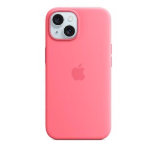 Cover iPhone 15 Plus Apple MagSafe Silicone Rosa