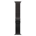 Cinturino Smartwatch Apple Loop Maglia Milanese Titanio Nero 49mm