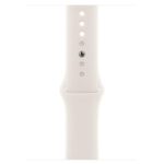 Cinturino Sport Apple Watch 42mm Beige S/M Fluoroelastomero