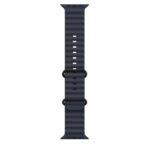 Cinturino Smartwatch Apple Ocean 49mm Blu Navy per Titanio Nero