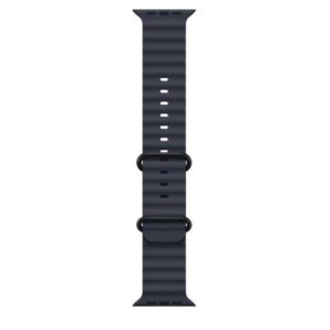 Cinturino Smartwatch Apple Ocean 49mm Blu Navy per Titanio Nero