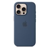 Cover Apple MagSafe Silicone per iPhone 16 Pro – Blu Denim