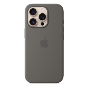 Cover iPhone Apple MagSafe Silicone Grigio Pietra per iPhone 16 Pro Max