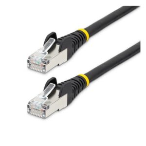 Cavo Ethernet Cat6a Startech 50cm S/FTP LSZH Nero