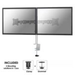 Staffa Monitor Neomounts NM-D135DSILVER per 2 Schermi fino a 27″ su Scrivania
