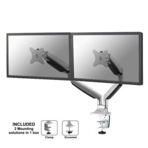 Staffa Monitor Neomounts NM-D750DSILVER per 2 Schermi fino a 32" su Scrivania