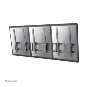 Staffa TV a Muro Neomounts NS-WMB300PBLACK per 3 Schermi fino a 52" 50kg