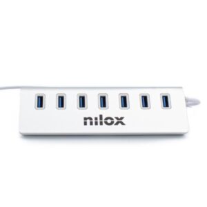 Hub USB Nilox 7 Porte USB 3.0 Grigio