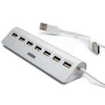 Hub USB Nilox 7 Porte USB 2.0 High Speed Grigio