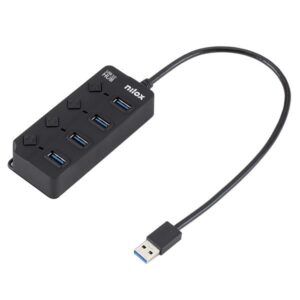Hub USB Nilox 4 Porte USB 3.2 Gen 2 con Switch