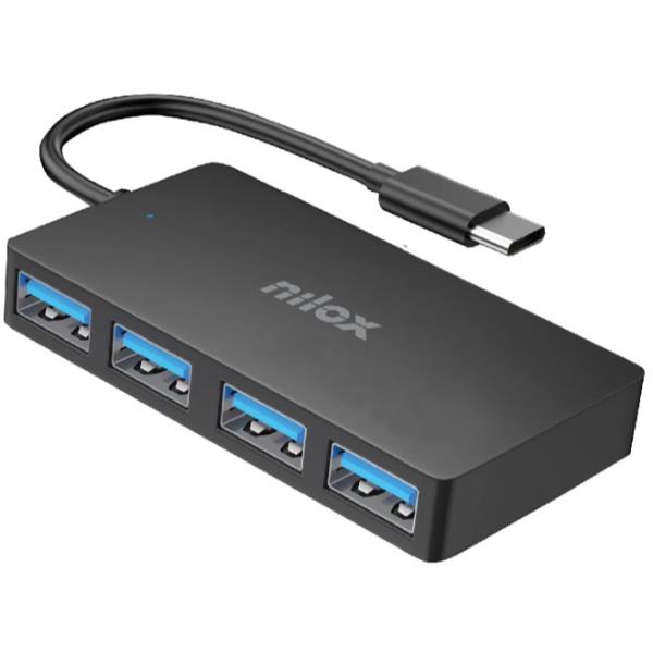 Hub USB Nilox NXHUBUSC04 4 Porte USB 3.2