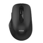 Mouse Wireless Nilox Dual Bluetooth 1600 DPI Silent Click 6 Tasti Nero