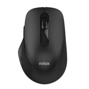 Mouse Wireless Nilox Dual Bluetooth 1600 DPI Silent Click 6 Tasti Nero