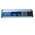 Multipresa Nilox Tech 5 Porte Grigia Interruttore 1.5m