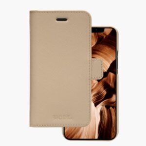 Custodia iPhone 11/XR Dbramante 1928 New York Pelle Saffiano Rosa Sabbia