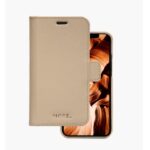 Custodia in Pelle Saffiano Dbramante 1928 New York per iPhone 12 Mini Rosa Sabbia