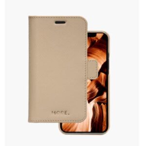 Custodia in Pelle Saffiano Dbramante 1928 New York per iPhone 12 Mini Rosa Sabbia