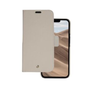Custodia in Pelle Dbramante 1928 New York per iPhone 14 Plus Beige