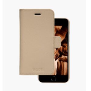 Custodia in Pelle Dbramante 1928 New York per iPhone SE/8/7 Rosa Sabbia