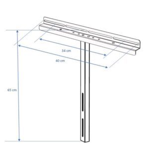 Mensola per TV/Monitor ITB Solution OM07152 Supporto Mobile