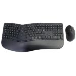 Kit Tastiera e Mouse Wireless Conceptronic Ergonomico Italiano