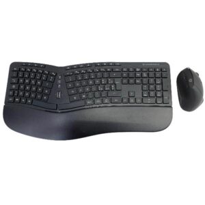 Kit Tastiera e Mouse Wireless Conceptronic Ergonomico Italiano