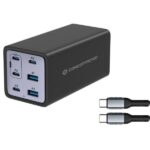 Caricatore USB GaN 6 Porte Conceptronic 200W PD 3.1 QC 3.0 PPS