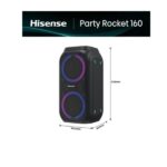 Casse Party Hisense 160W Bluetooth IPX4 Effetto Luci Karaoke