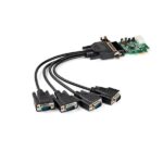 Scheda PCIe Serial Startech 4 Porte RS232 Acciaio