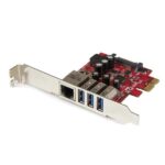 Scheda PCIe USB 3.0 Startech 3 Porte Gigabit Ethernet