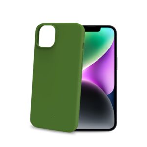 Cover Celly PLANET per iPhone 15 in TPU Verde