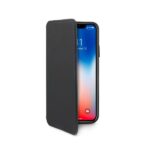 Custodia Celly Prestige per iPhone Xs e iPhone X in Poliuretano Nero