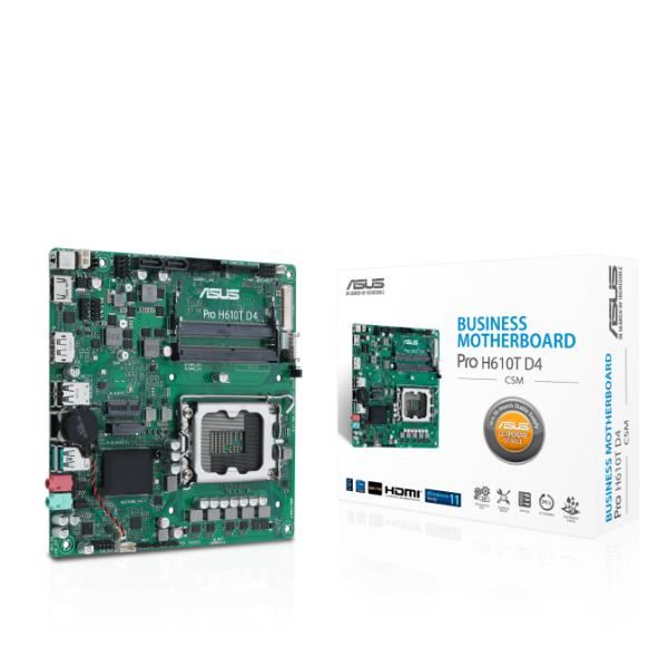Motherboard Asus Pro H610T D4-CSM mini-ITX LGA1700 DDR4 HDMI DisplayPort