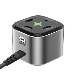 Caricabatterie Celly PS2USBC65W 65W 5 Porte USB-C Nero