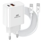 Caricabatterie da Parete Rivacase USB-C 20W PD 2 Porte + Cavo USB-C