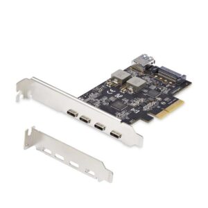 Scheda PCI Express Startech PS4C3IA3USBCCRD 4 Porte USB-C 10Gbps