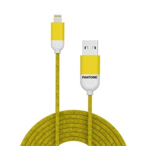 Cavo USB-A/Lightning Pantone 12W 1.5m Giallo