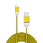 Cavo USB-A a Micro USB Pantone 10W 1.5m Giallo