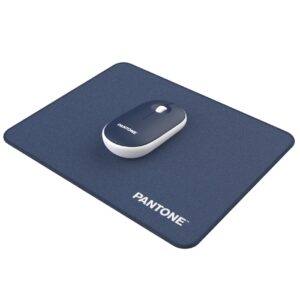 Mouse Wireless Pantone + Mousepad IT COLLECTION Blu Ergonomico